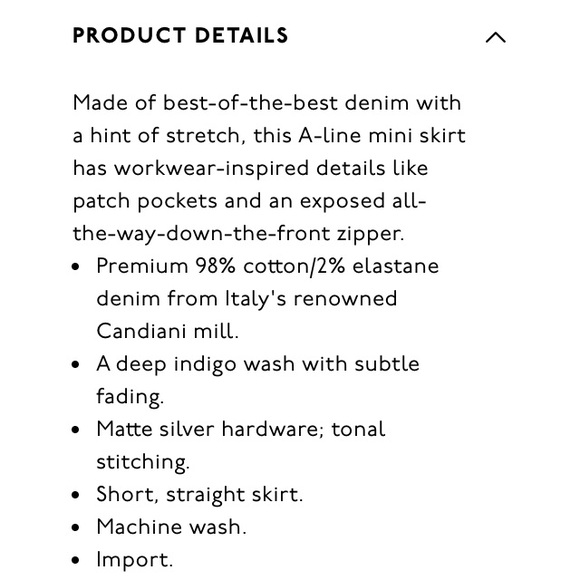 Madewell denim utility zip skirt - Picture 4 of 7